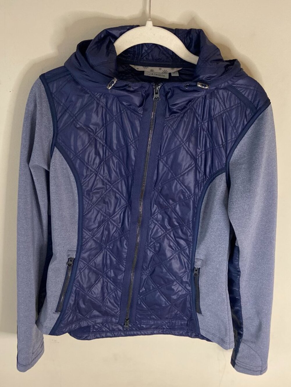 Athleta Quilted Jacket Navy Size S
